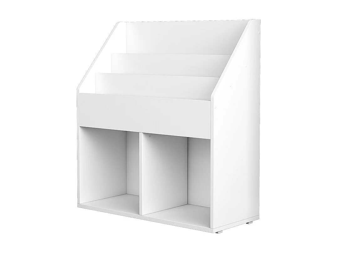 Bibliothèque enfant blanc 72x30.5x79 conny