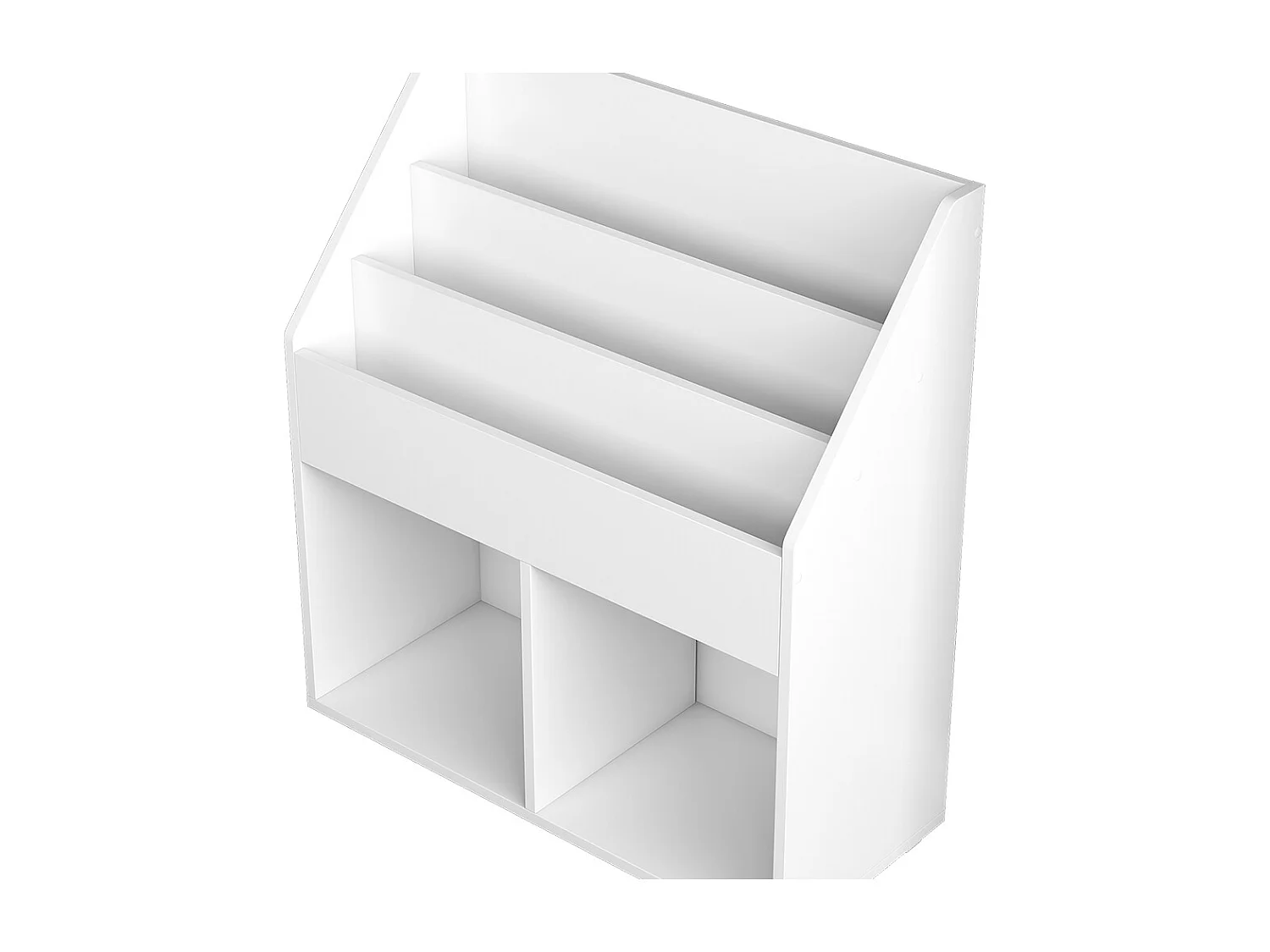 Bibliothèque enfant blanc 72x30.5x79 conny