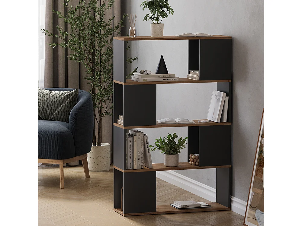 Séparation de pièce anthracite/chêne doré 80x24x124.5 eneos