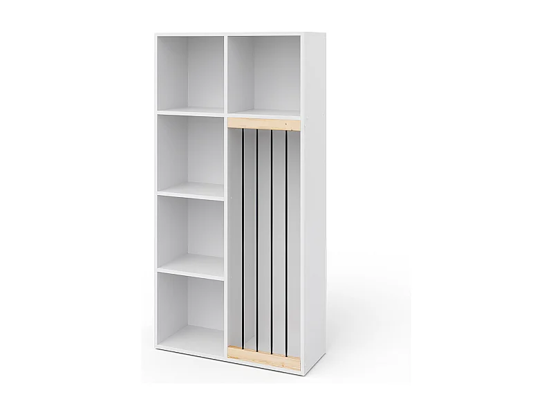 Kinderregal weiß 72x29.1x143 marvin