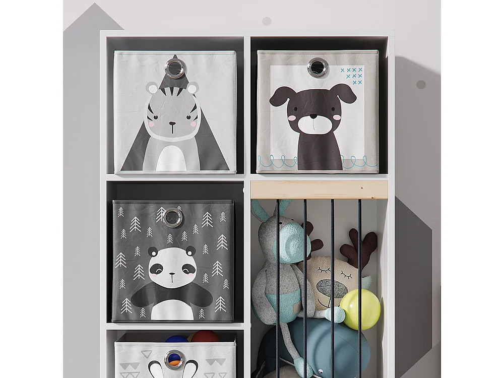 Libreria bambini bianco 72x29.1x143 marvin