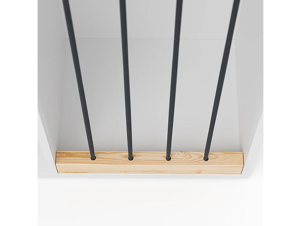 Libreria bambini bianco 72x29.1x143 marvin