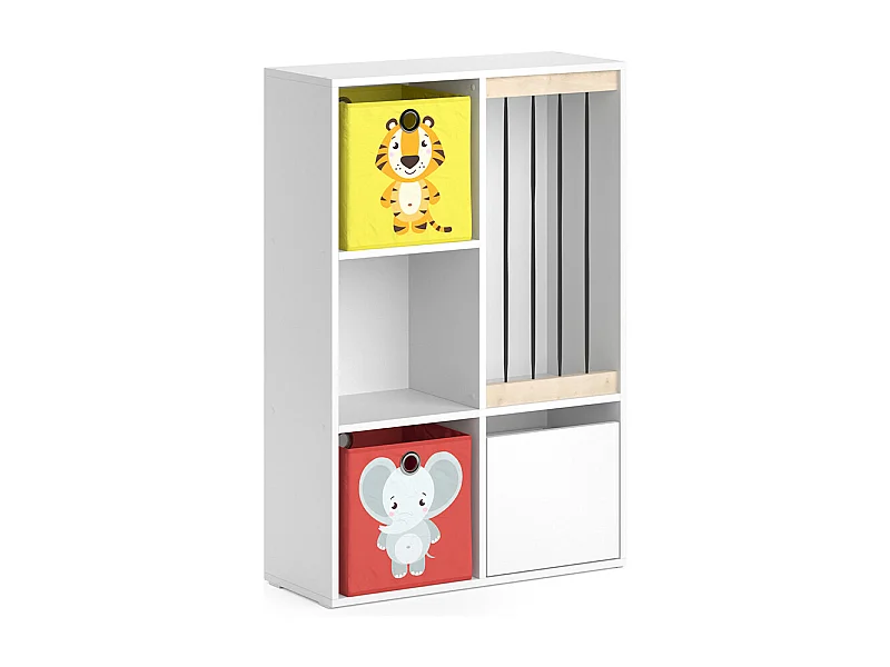 Libreria bambini bianco 29.2x72x107.8 luigi