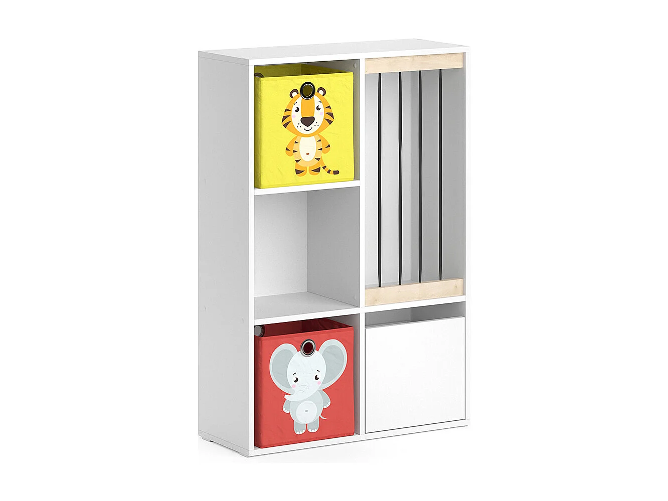Libreria bambini bianco 29.2x72x107.8 luigi