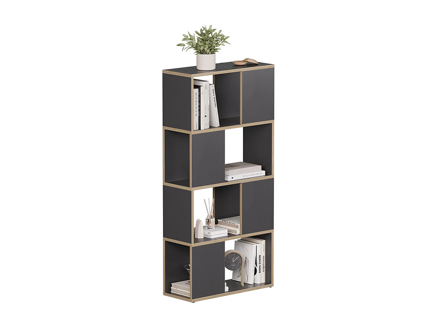 Rumdeler antracit/eg 60x24x124.5 eneos