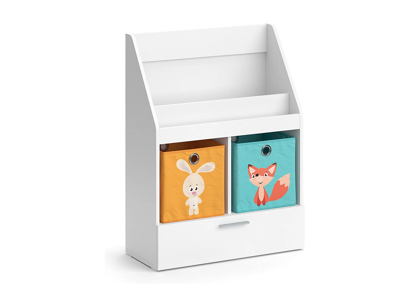 Bibliothèque enfant blanc 72x31.2x96.2 luigi