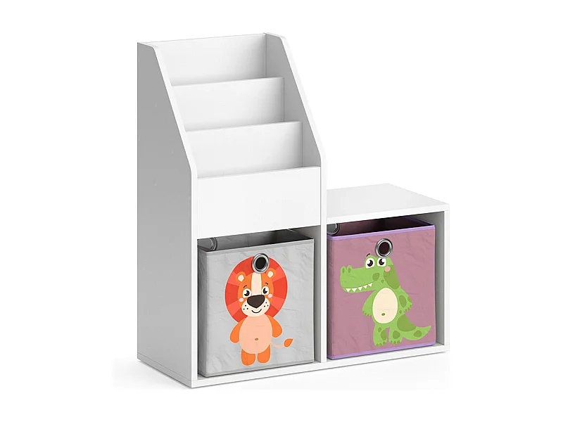 Libreria bambini bianco 30.9x72x79 luigi