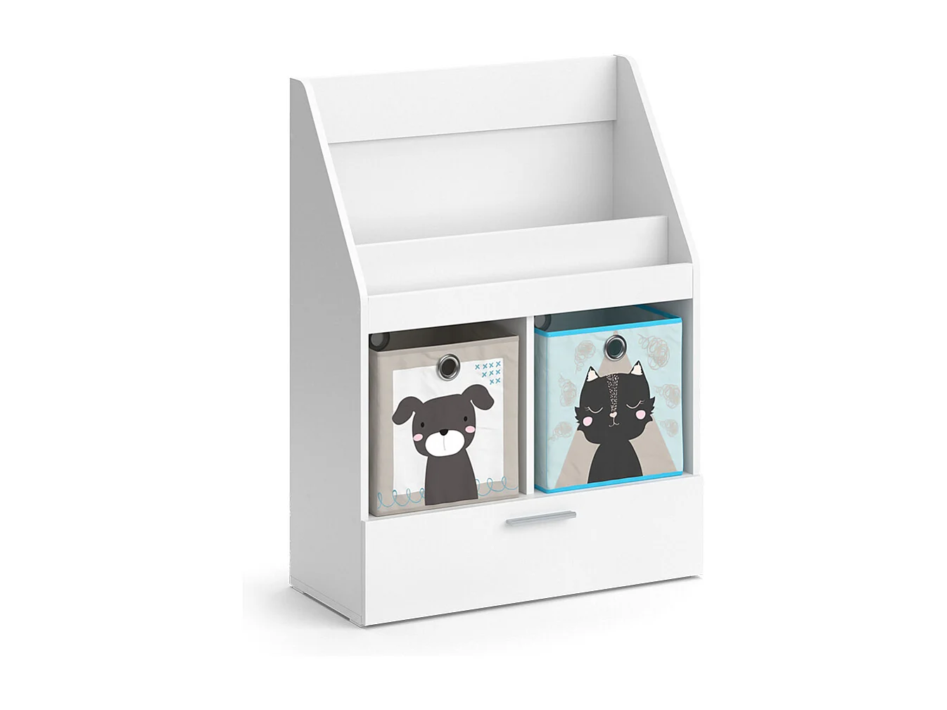 Libreria bambini bianco 72x31.2x96.2 luigi