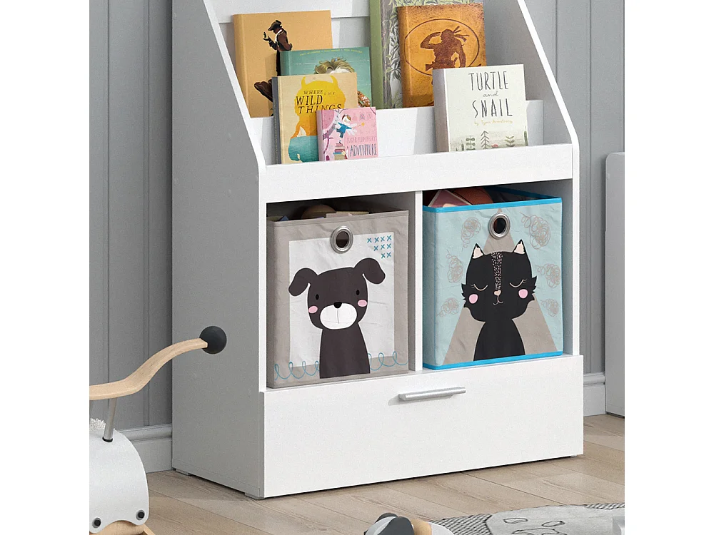 Libreria bambini bianco 72x31.2x96.2 luigi