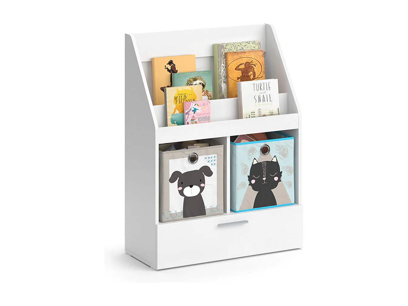Libreria bambini bianco 72x31.2x96.2 luigi
