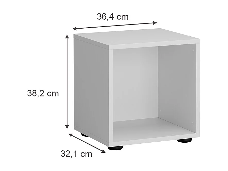 Kinderregal weiß 36.4x32.1x38.2 estell