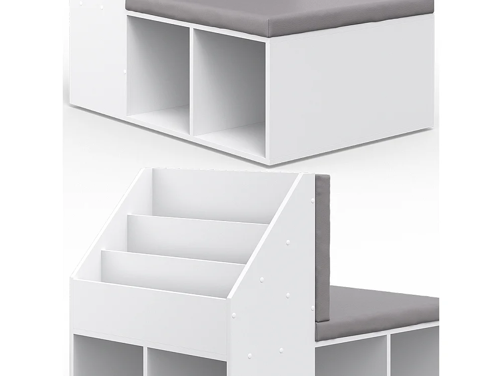 Kinderregal weiß 97.1x66.8x78.4 onix