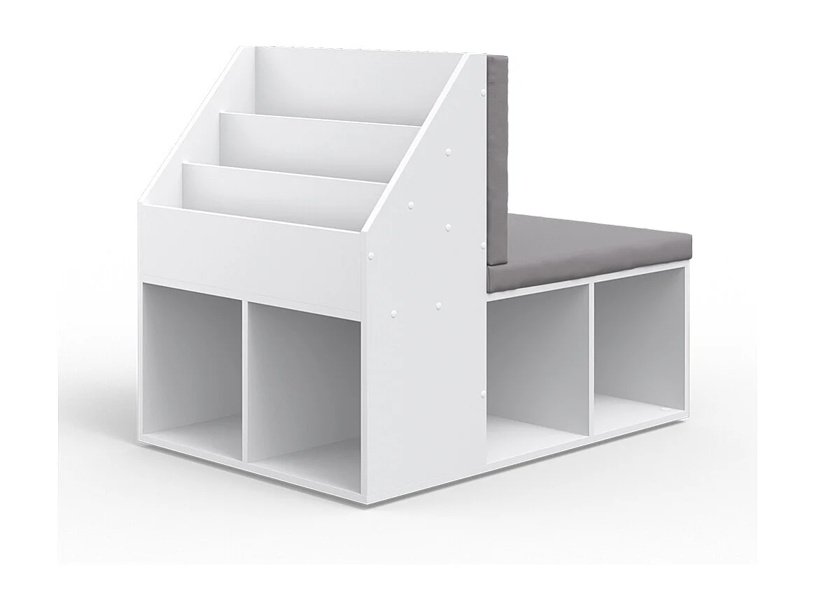 Bibliothèque enfant blanc 97.1x66.8x78.4 onix