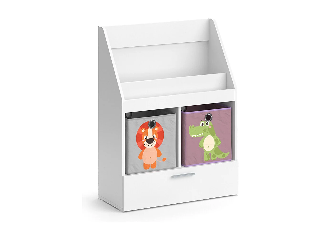 Bibliothèque enfant blanc 72x31.2x96.2 luigi