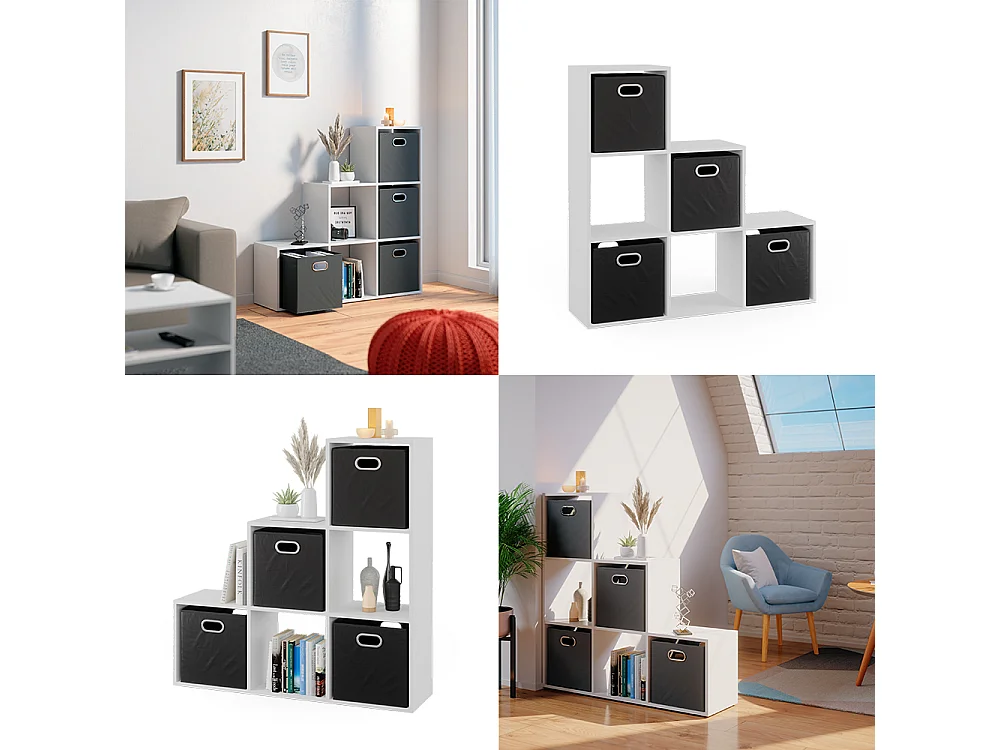 Étagère blanc 107.2x29x107.8