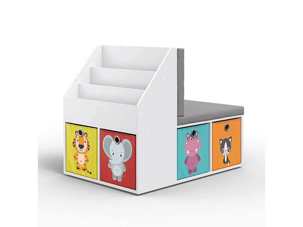 Kinderregal weiß 97.1x66.8x78.4 onix