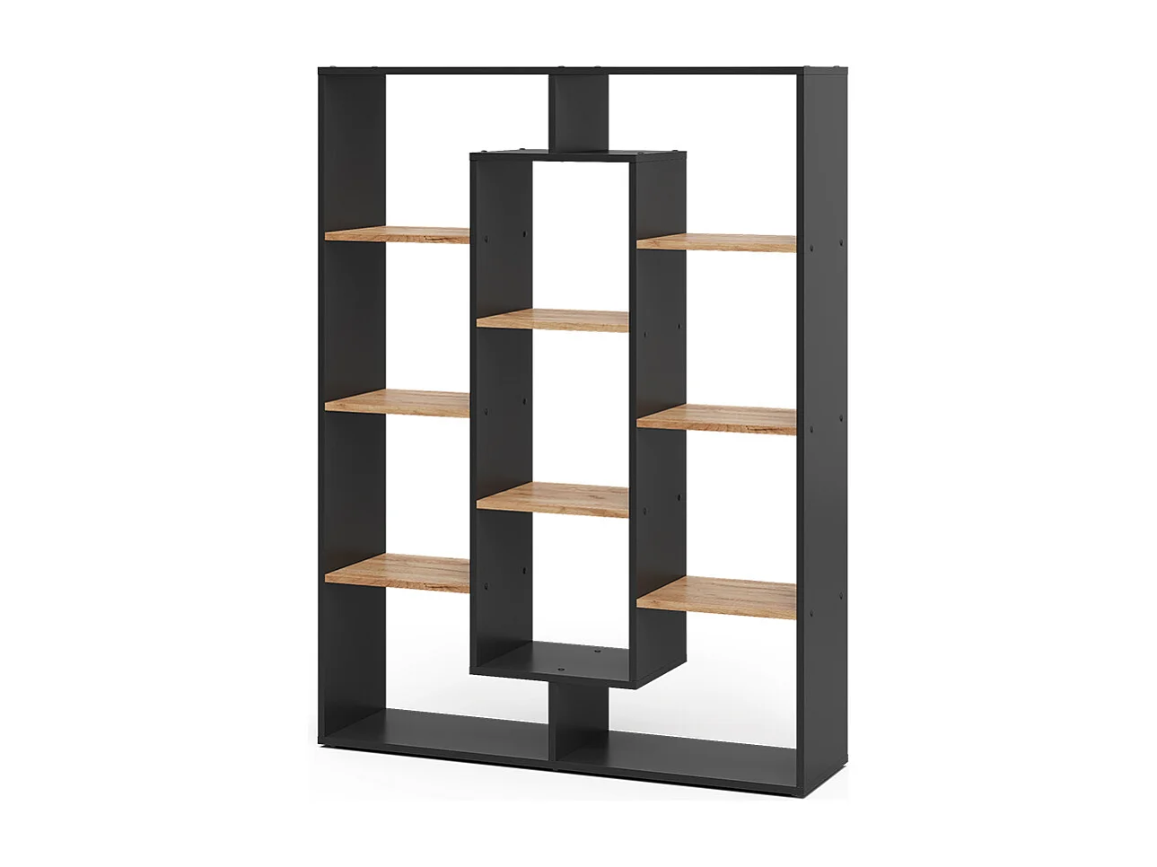 Room Divider antracyt/złoty dąb 107.2x29x143