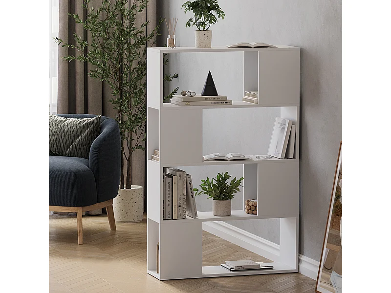 Rozdzielacz pokoju biały 80x24x124.5 eneos