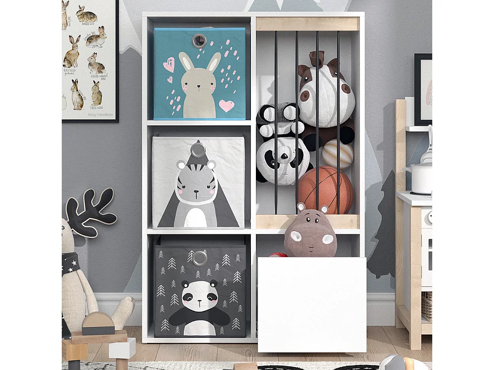 Libreria bambini bianco 29.2x72x107.8 luigi