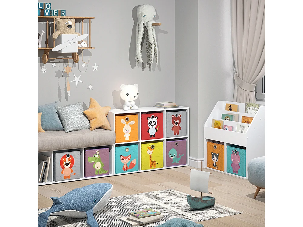 Bibliothèque enfant blanc 72x29x107.8