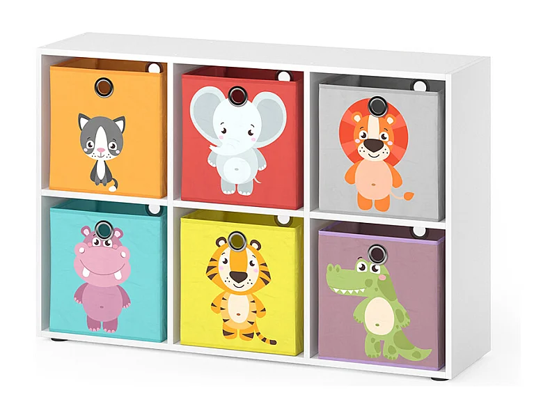 Bibliothèque enfant blanc 72x29x107.8