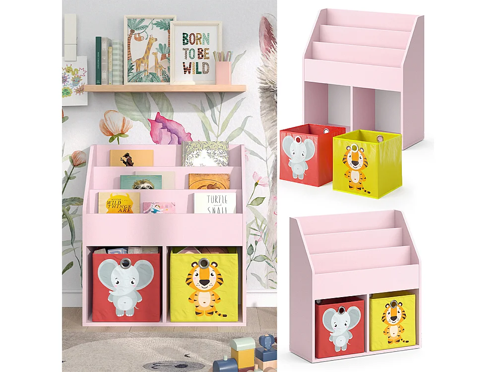 Kinderregal rosa 72x30.7x79 luigi