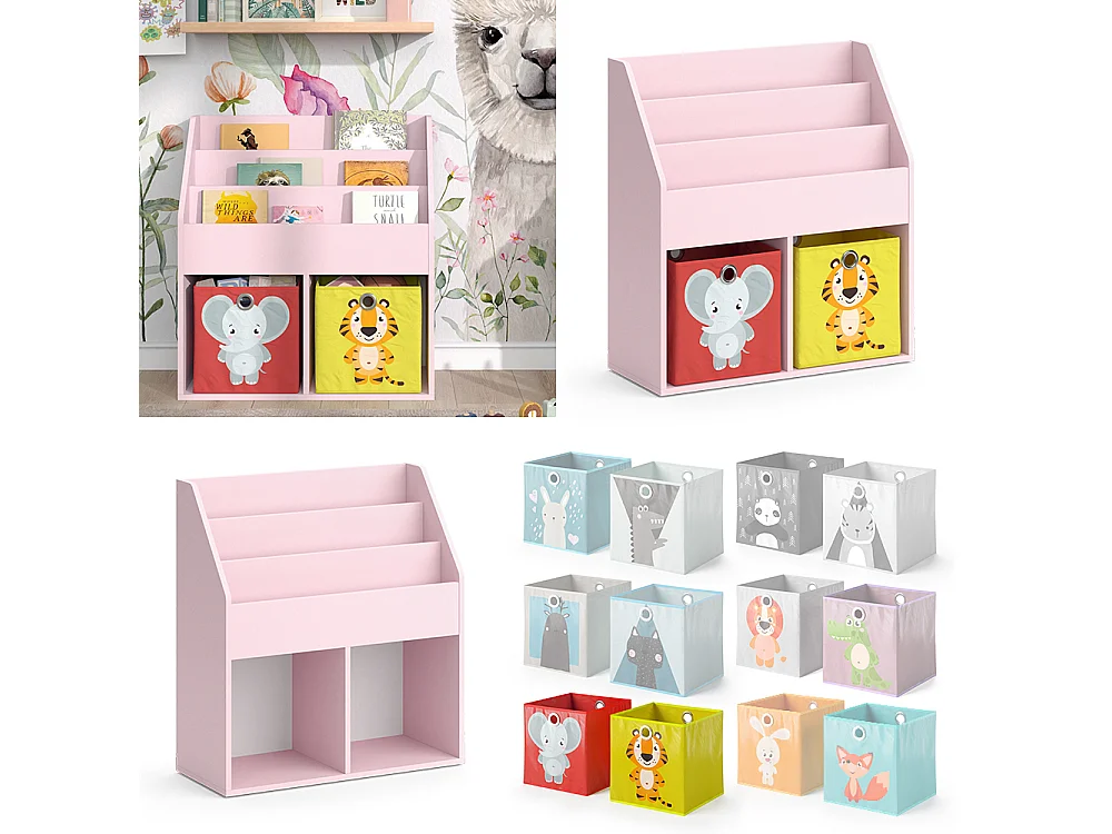 Kinderregal rosa 72x30.7x79 luigi