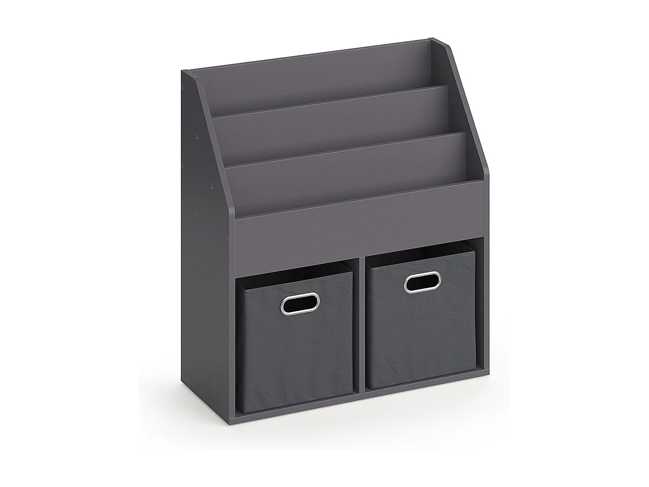 Bibliothèque enfant gris 72x30.7x79 luigi