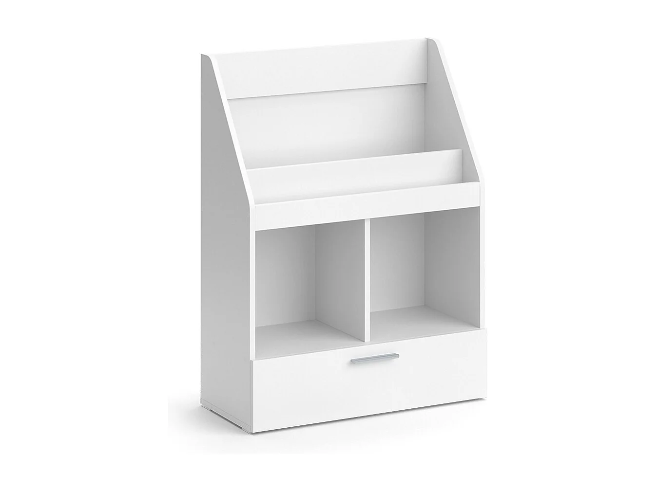 Bibliothèque enfant blanc 72x31.2x96.2 luigi