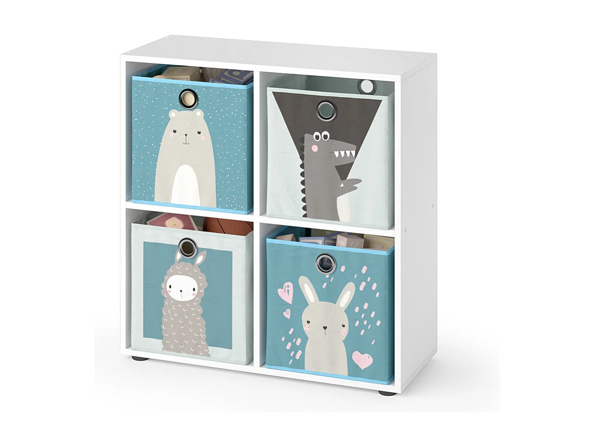 Estantería infantil blanco 72.6x29x72 tetra