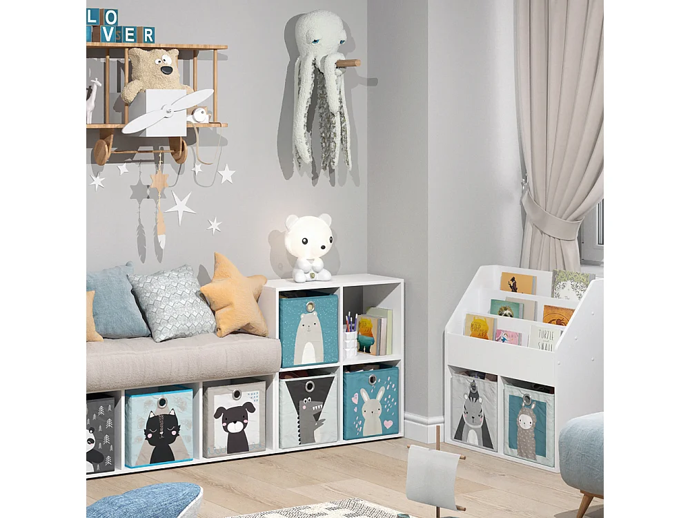 Estantería infantil blanco 72.6x29x72 tetra