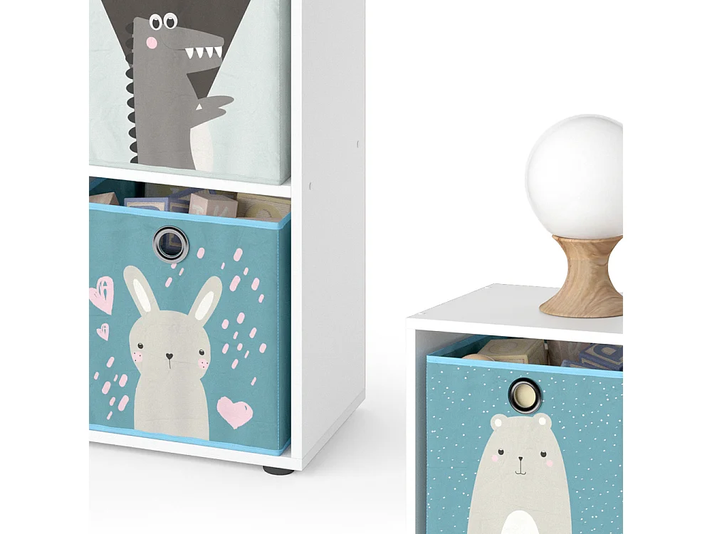 Estantería infantil blanco 72.6x29x72 tetra