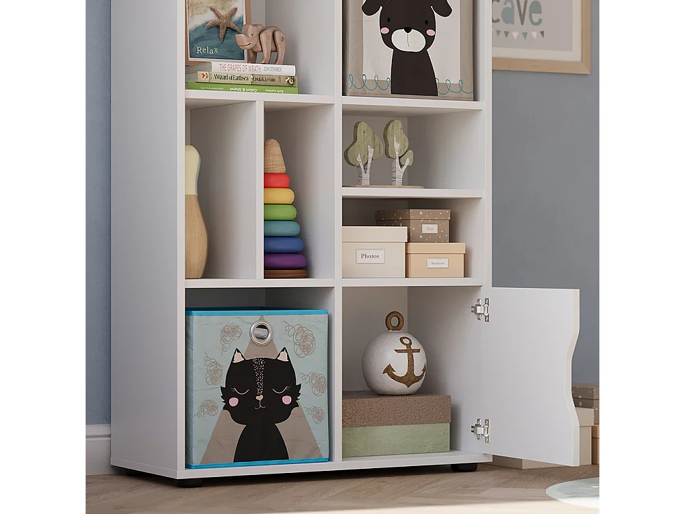 Scaffale per bambini bianco 71x32.1x148.4 estell