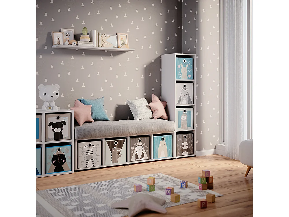 Kinderregal weiß 142.5x33x36.2 ludus