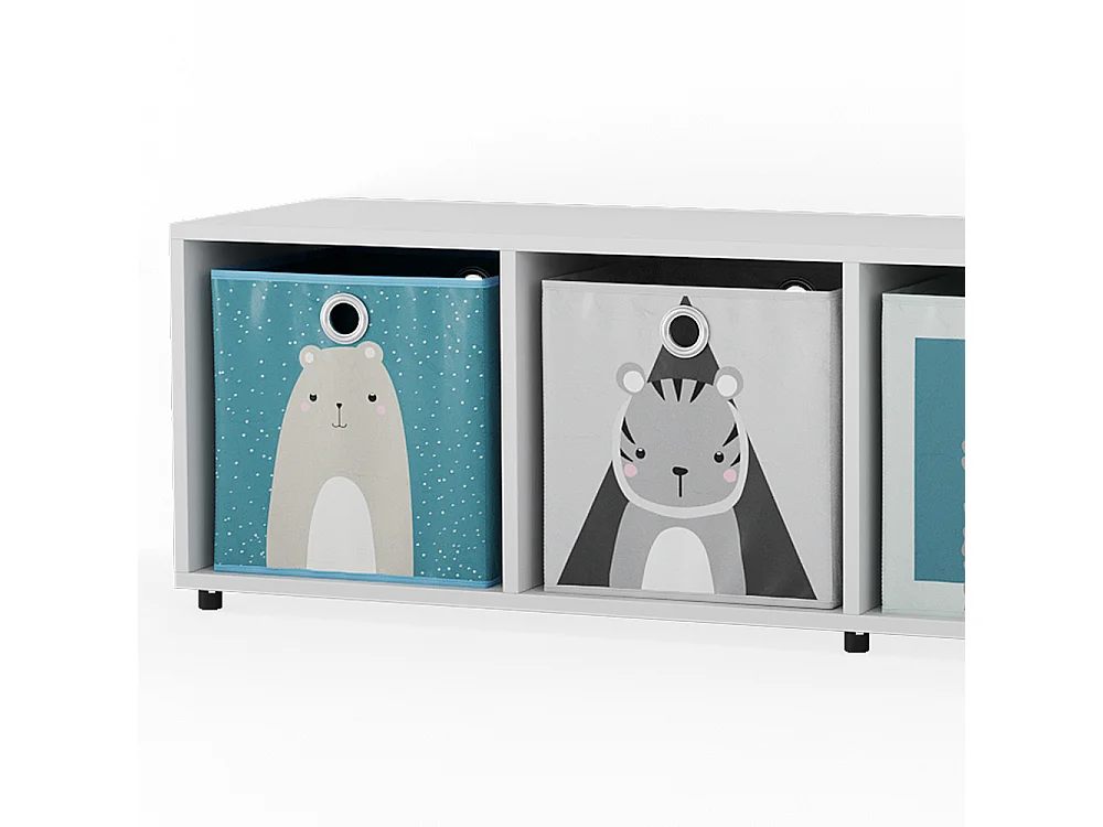 Kinderregal weiß 142.5x33x36.2 ludus