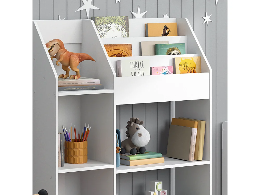 Libreria bambini bianco 100.4x30.9x114.2 luigi