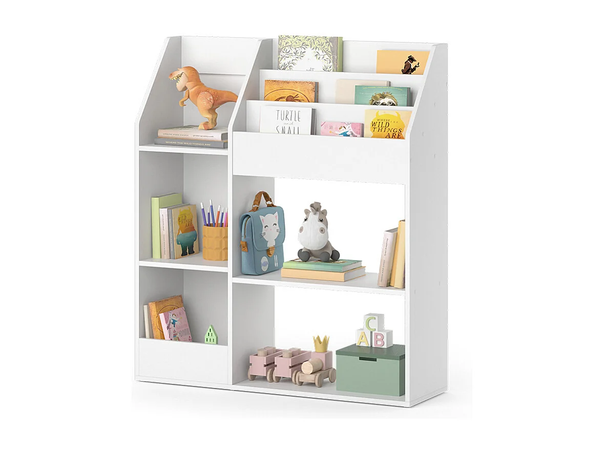Libreria bambini bianco 100.4x30.9x114.2 luigi