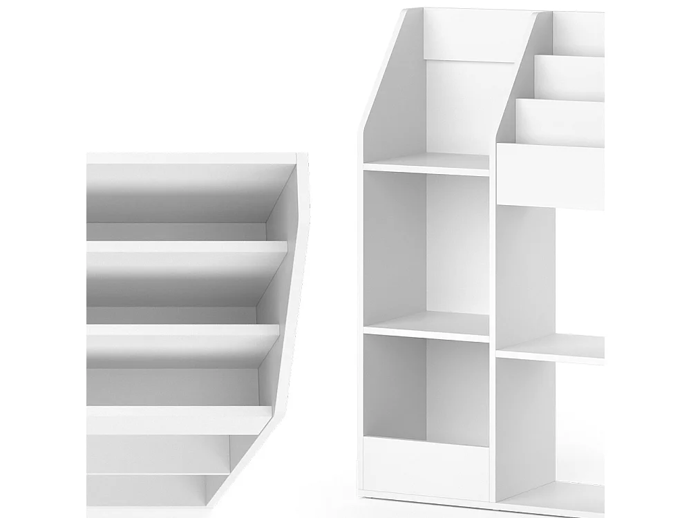 Bibliothèque enfant blanc 100.4x30.9x114.2 luigi