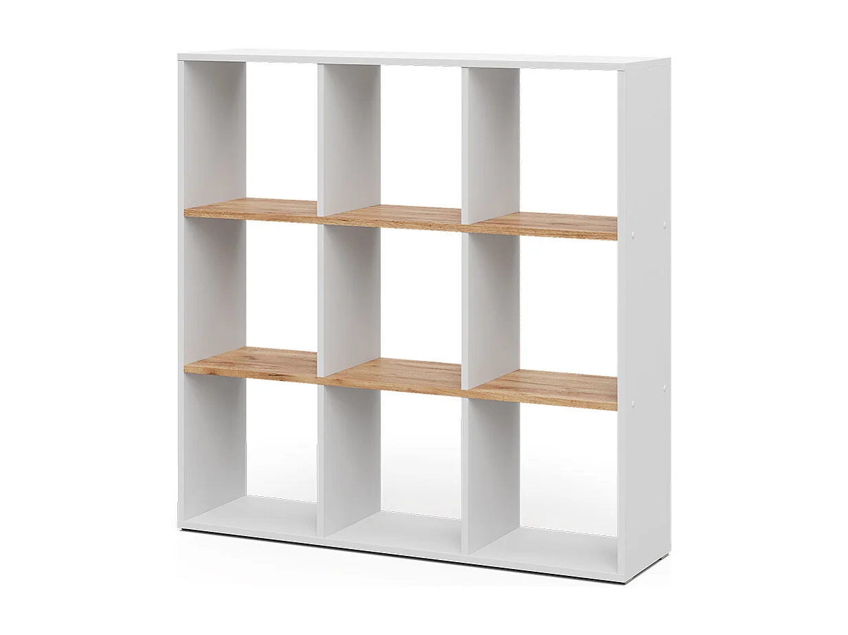 Meuble de rangement cube chêne blanc/force de lor 107.2x29x107.8 nove