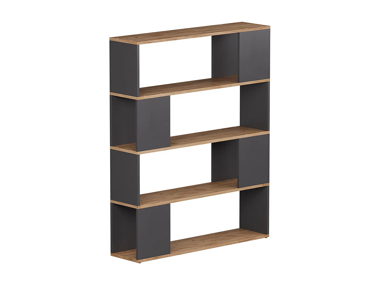 Séparation de pièce anthracite/chêne doré 100x24x124.5 eneos