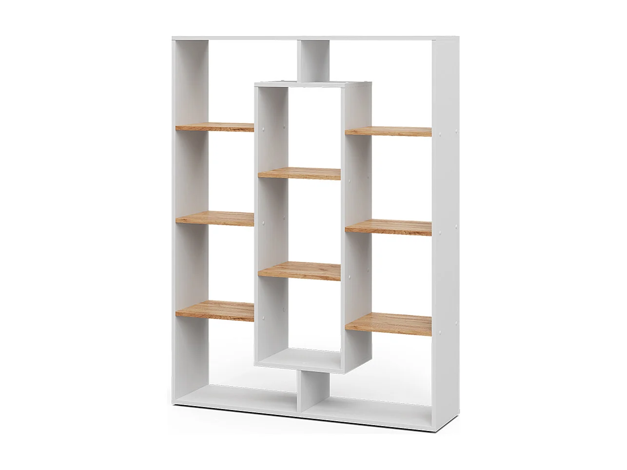 Meuble de rangement cube chêne blanc/force de lor 107.2x29x143