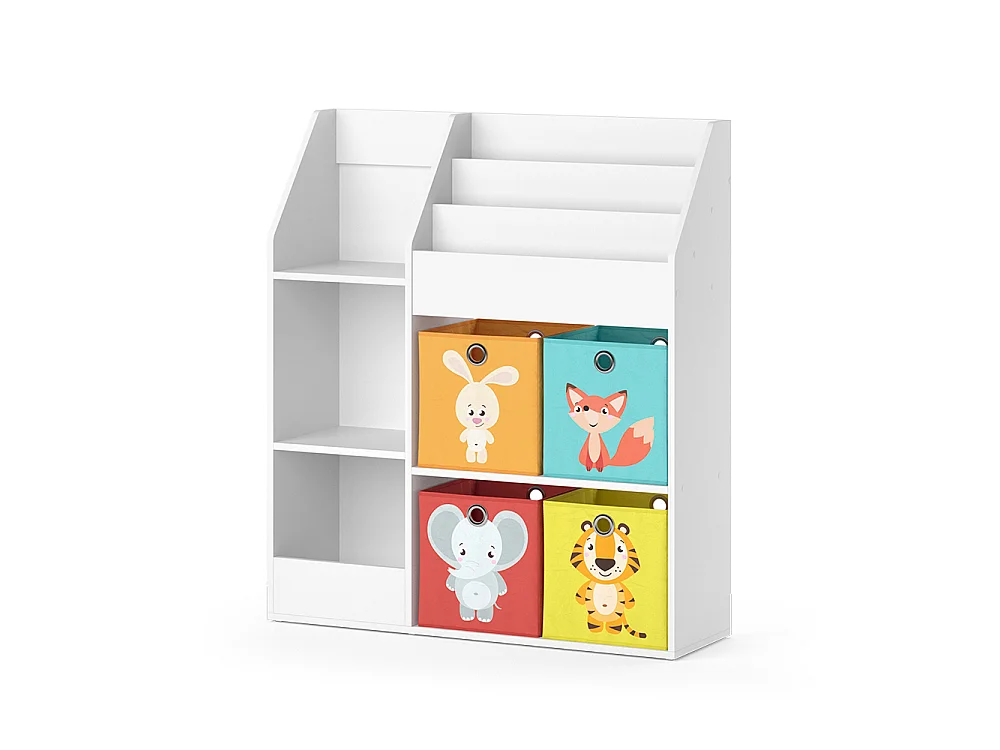 Bibliothèque enfant blanc 100.4x30.9x114.2 luigi