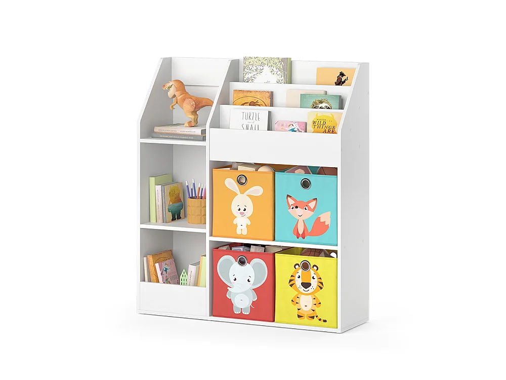 Bibliothèque enfant blanc 100.4x30.9x114.2 luigi