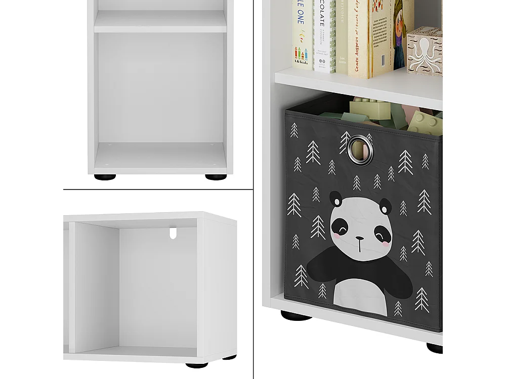 Étagère pour enfants blanc 36.2x32.1x107.6 estell