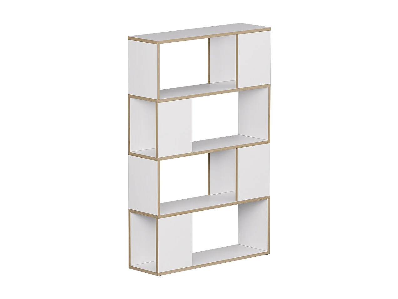 Divisorio per ambienti bianco/quercia 80x24x124.5 eneos