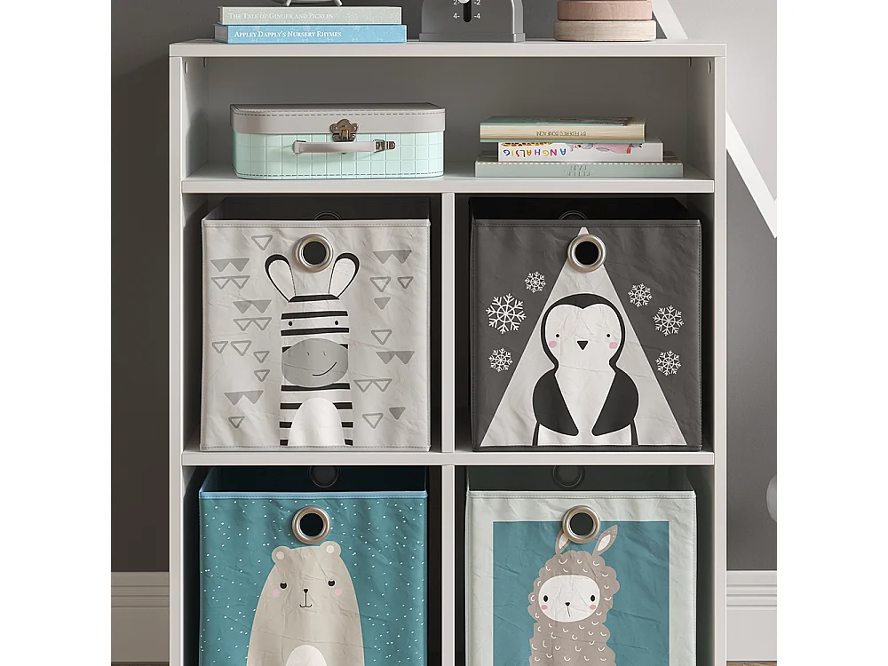 Kinderregal weiß 72x30.6x90.2