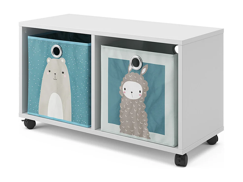 Bibliothèque enfant blanc 72x30.8x42.4