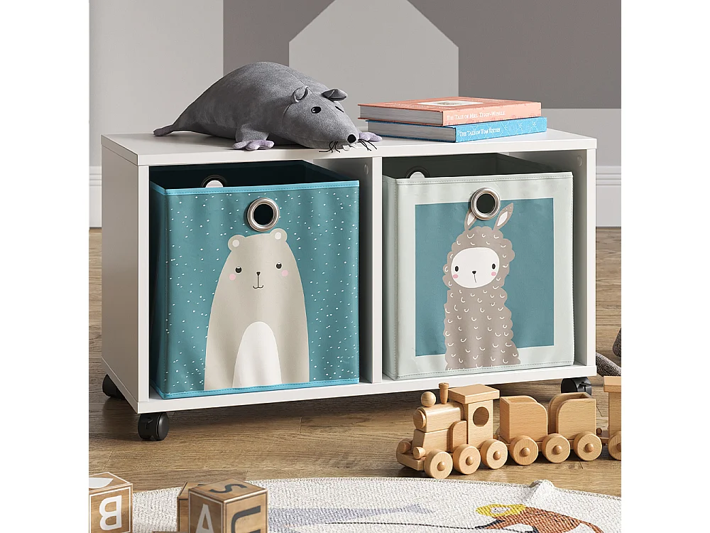 Bibliothèque enfant blanc 72x30.8x42.4