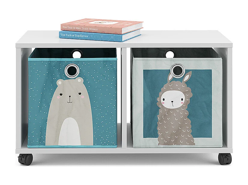 Bibliothèque enfant blanc 72x30.8x42.4