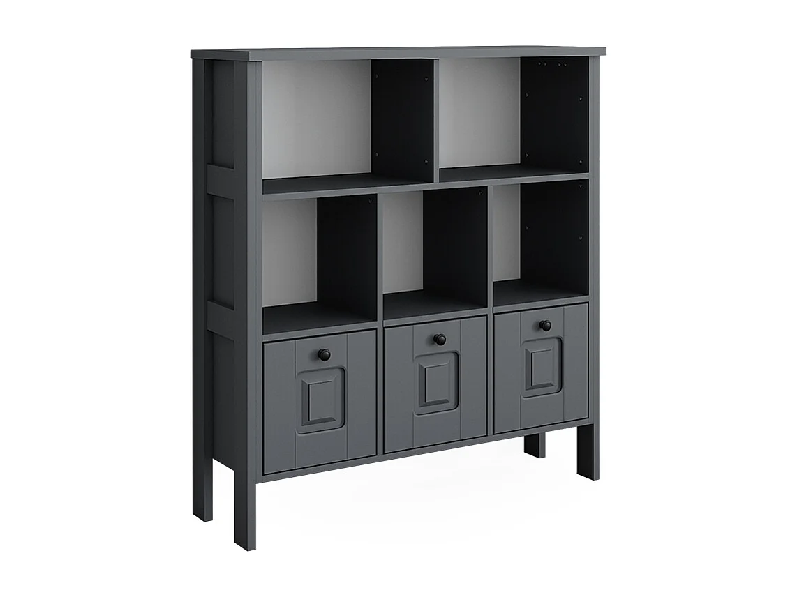 Kinderregal grau 103.6x32.6x113.4 ajaton